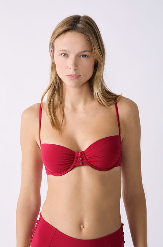 Marcia Wear x Etam Balconette Swimsuit Top;${refinementColor}