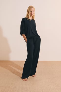 Pantalon de pyjama large &eacute;lastiqu&eacute;;${refinementColor}