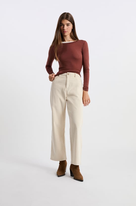 Cotton trousers;${refinementColor}
