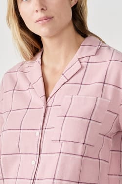 Camisa de pijama a cuadros;${refinementColor}