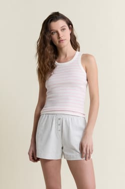 Short de pyjama boyfriend en coton ;${refinementColor}