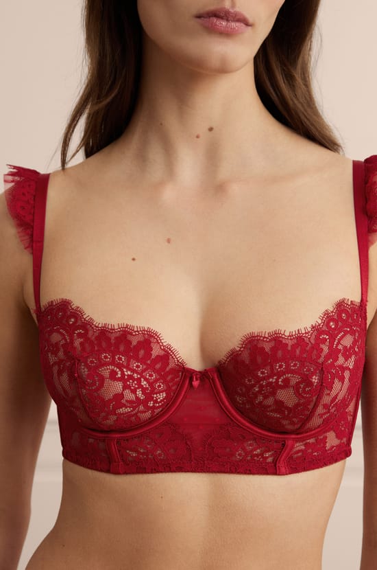 Bra N.9 - Lace Bustier Balconette;${refinementColor}