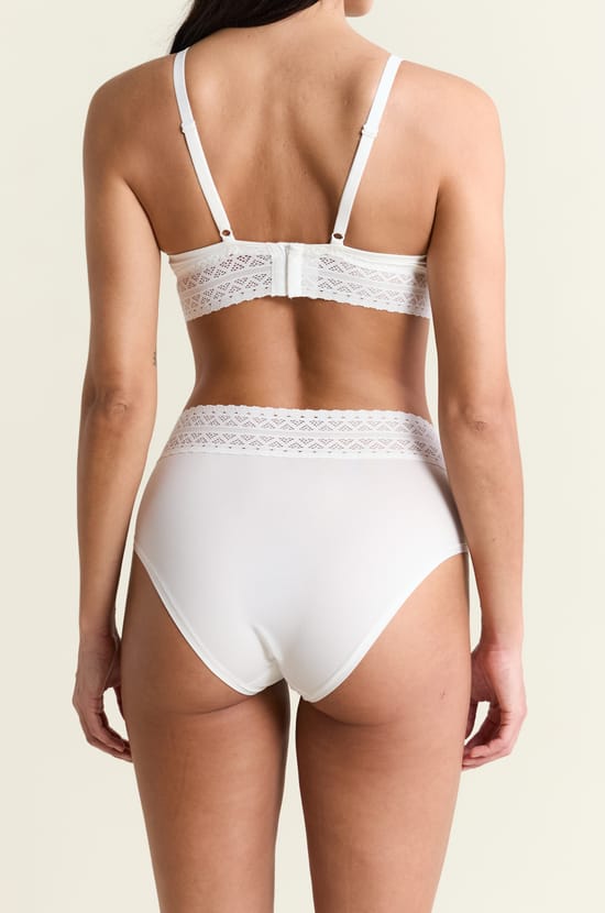 Maternity midi brief with lace details;${refinementColor}