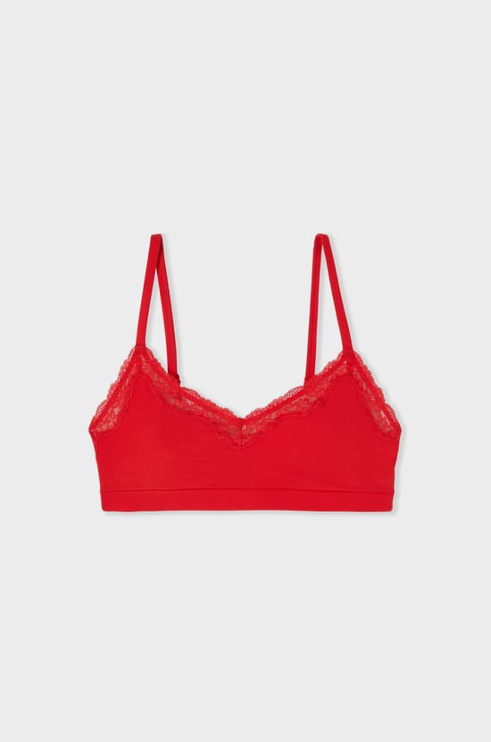 Brassi&egrave;re en microfibre avec d&eacute;tails en dentelle;${refinementColor}