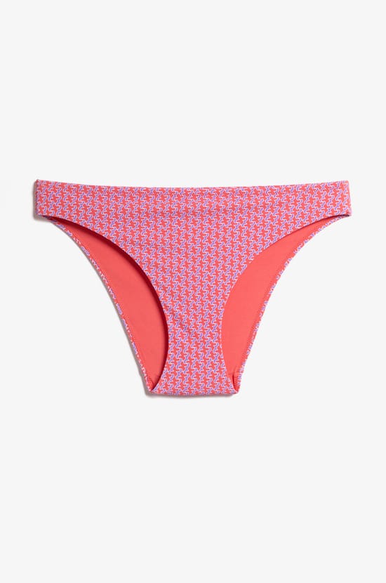 Panty de bikini con estampado;${refinementColor}