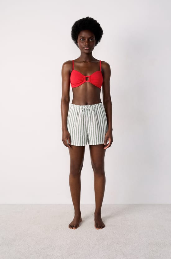 Beach Shorts with Tie;${refinementColor}