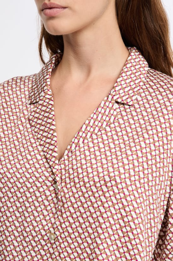 Chemise de pyjama à motifs;${refinementColor}