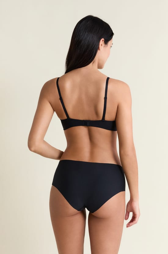 Soutien-gorge coques fines sans armatures en microfibre;${refinementColor}