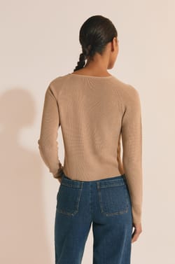 Cardigan &agrave; manches longues avec d&eacute;tails n&oelig;uds;${refinementColor}