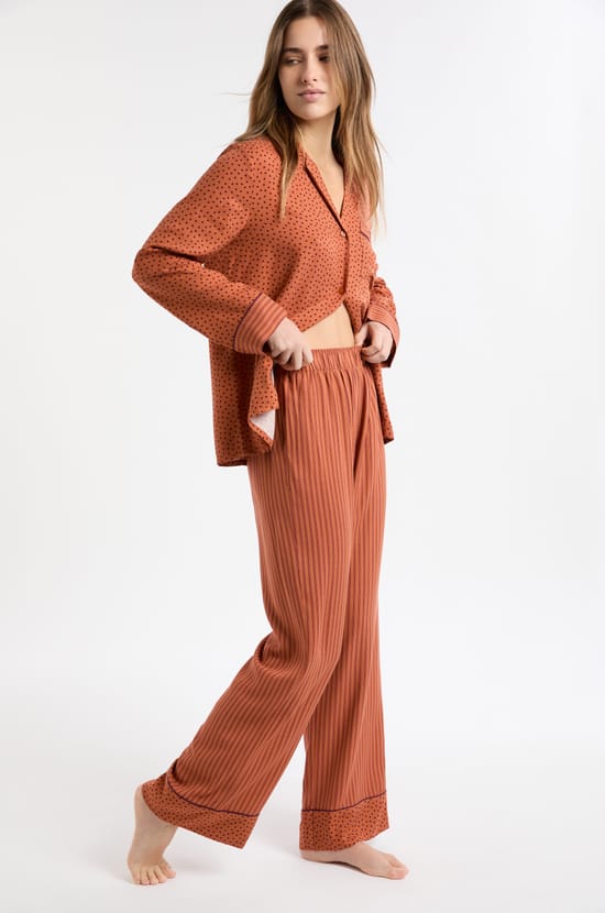 Striped Pyjama Trousers;${refinementColor}