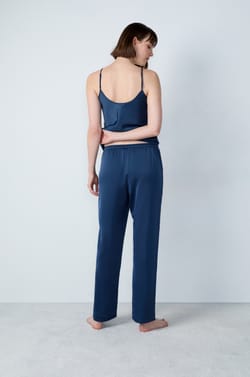 Satin Pajama Pants With Carrot Cut;${refinementColor}