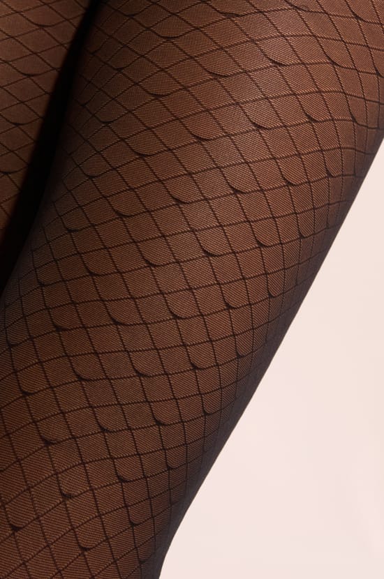 Collant transparent &agrave; motifs;${refinementColor}