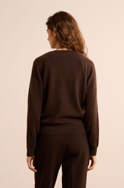 Pull col rond 100% cachemire;${refinementColor}