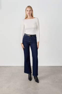 T-shirt thermique col bateau;${refinementColor}