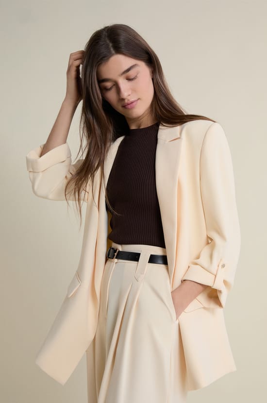 Blazer manches longues;${refinementColor}