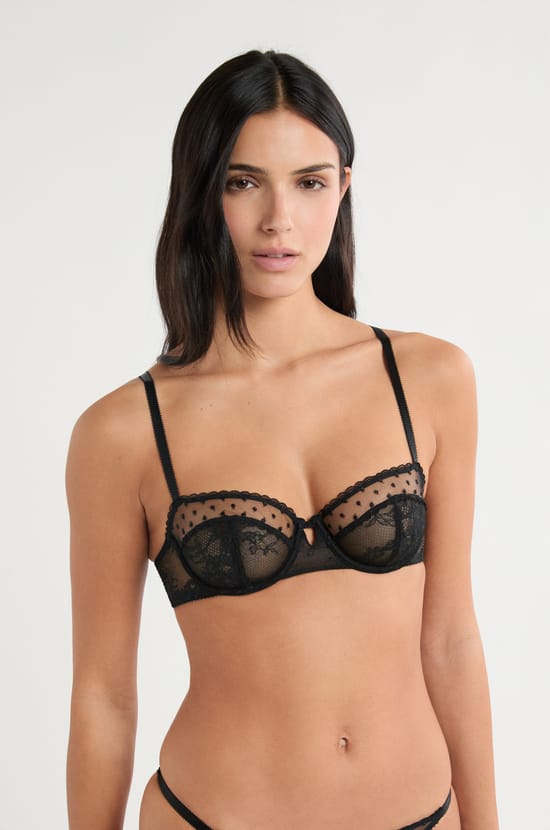 Bra N.9 - Balconette with Embroidery;${refinementColor}