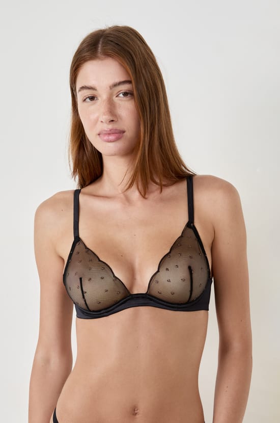 Soutien gorge classique en broderie;${refinementColor}