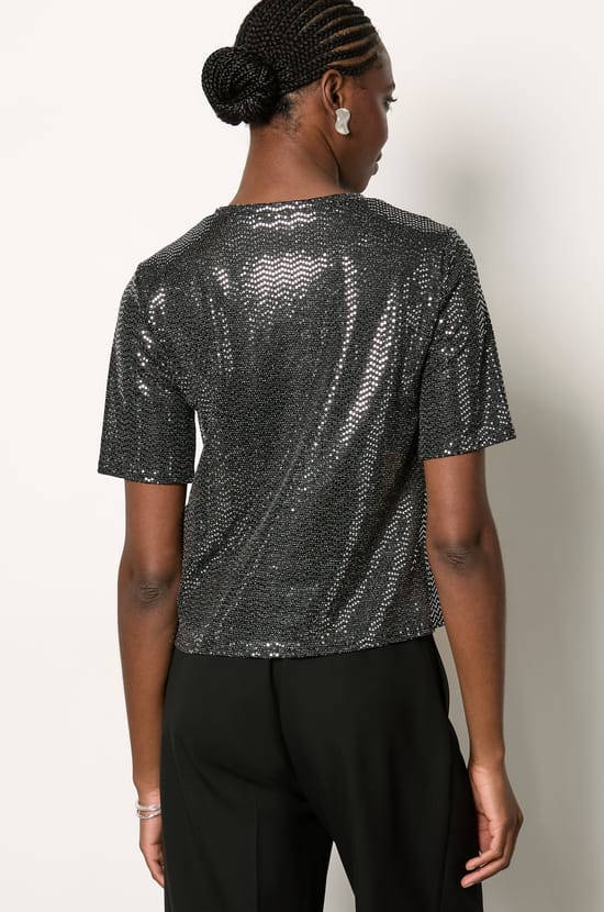 T-shirt manches courtes irisé;${refinementColor}