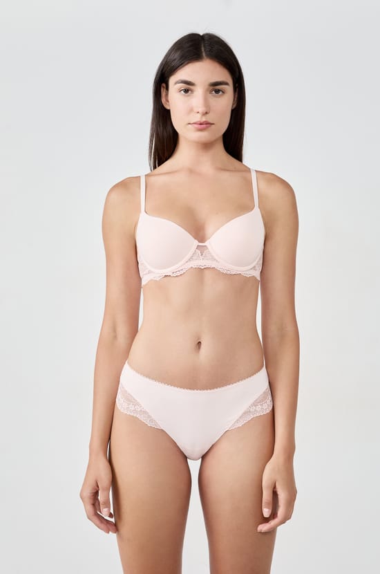 Microfiber and Lace Hipster;${refinementColor}