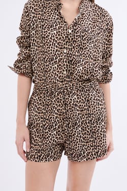 Patterned pyjama shorts;${refinementColor}