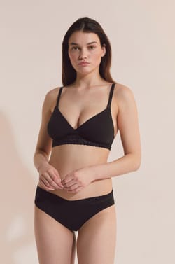 Bra N.8 - The Wireless Triangle Maternity Bra with Nursing Clips;${refinementColor}