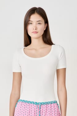 T-shirt de pyjama manches courtes;${refinementColor}