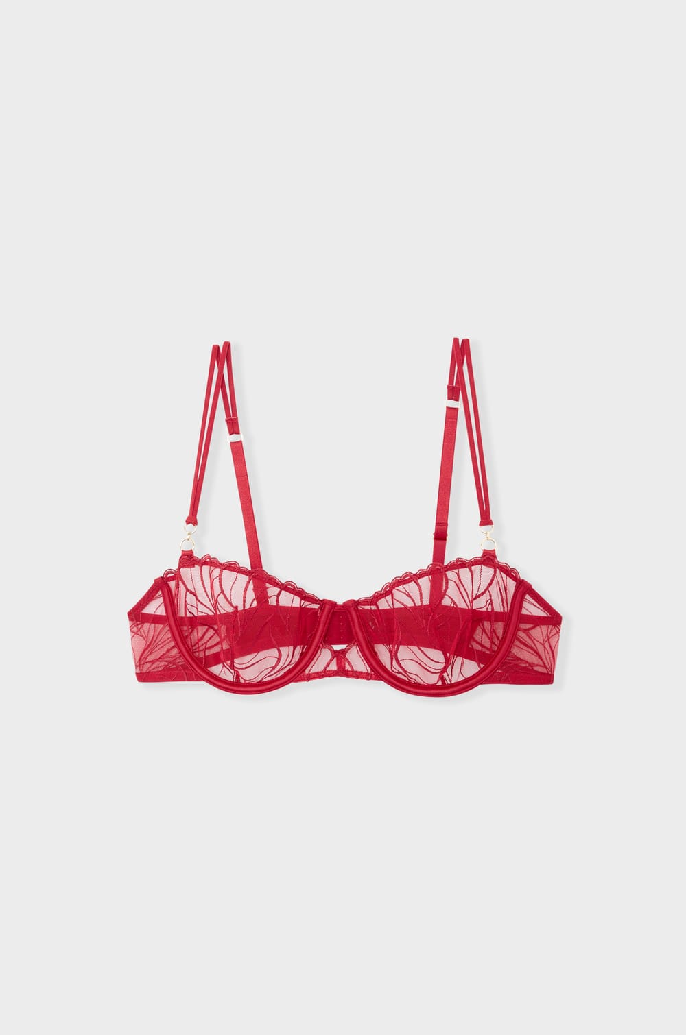 Bra No.9 - Balconette in Floral Embroidery;${refinementColor}