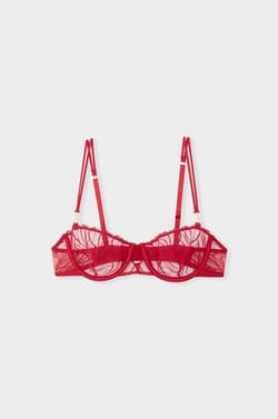 Bra No.9 - Balconette in Floral Embroidery;${refinementColor}