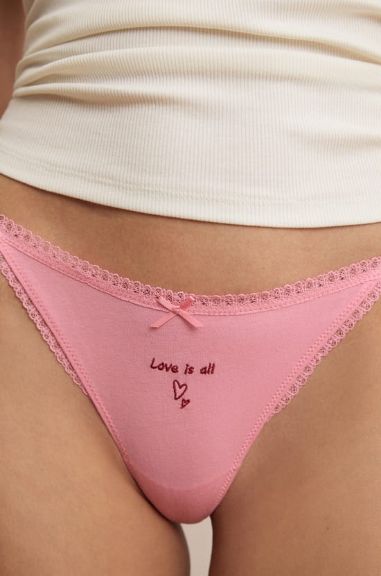 Cotton Thong;${refinementColor}
