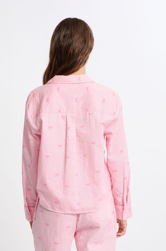 Chemise de pyjama en coton &agrave; motifs;${refinementColor}