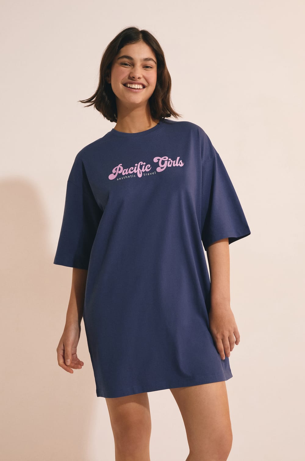 Chemise de nuit en coton;${refinementColor}