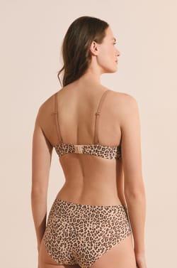 Soutien-gorge en microfibre &agrave; motifs;${refinementColor}