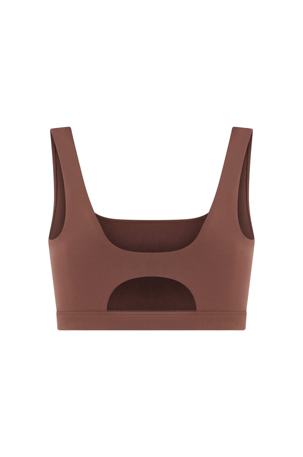 Brassi&egrave;re sans armature &agrave; encolure carr&eacute;e en microfibre - Maintien moyen;${refinementColor}