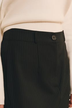 Jupe longue &agrave; rayures;${refinementColor}