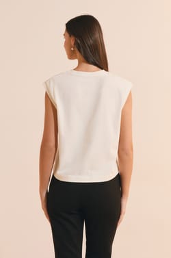 T-shirt sans manches en coton;${refinementColor}