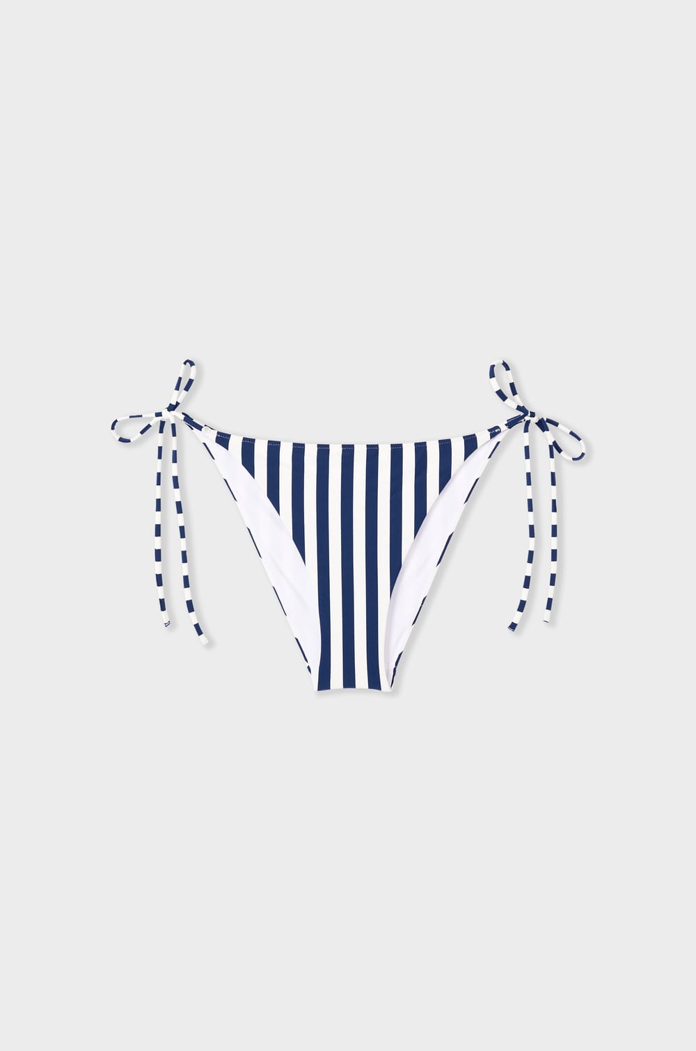 Striped bikini bottom brief;${refinementColor}