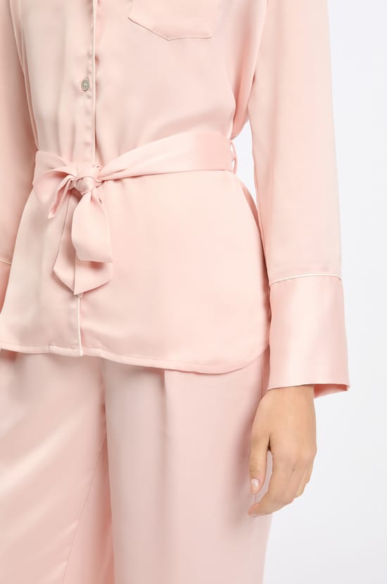 Chemise de nuit satinée;${refinementColor}