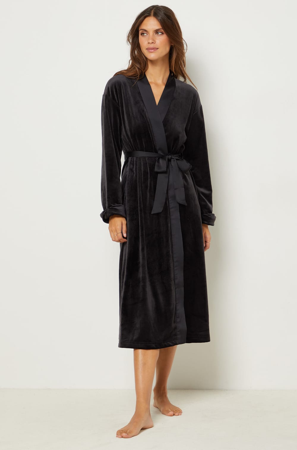 Long Velour Robe WENNY NOIR ETAM