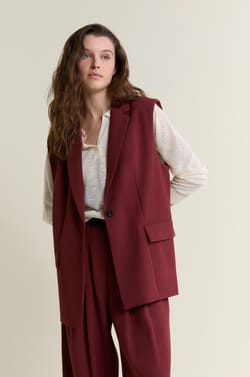 Veste tailleur sans manches;${refinementColor}