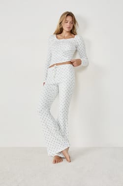 Pantalon de pyjama avec imprimé nœuds;${refinementColor}