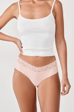 Hipster V-shape in microvezel en kant;${refinementColor}
