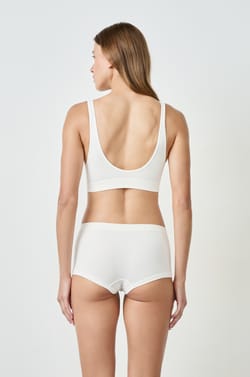 Soutien-gorge brassière côtelée;${refinementColor}