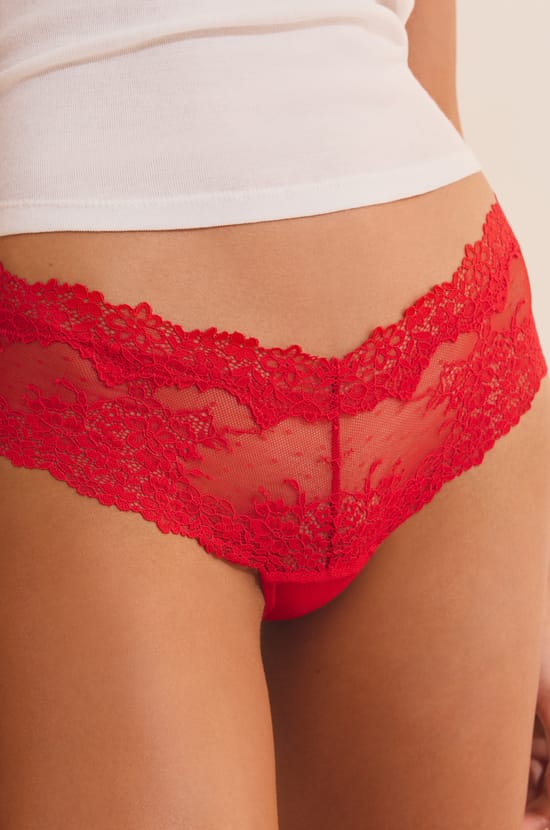 Shorty en dentelle;${refinementColor}