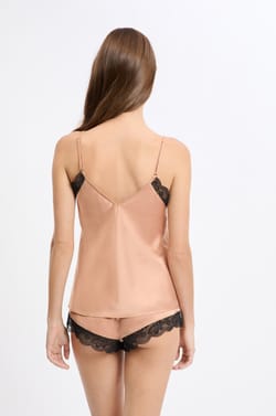 Satin Camisole with Lace Details;${refinementColor}