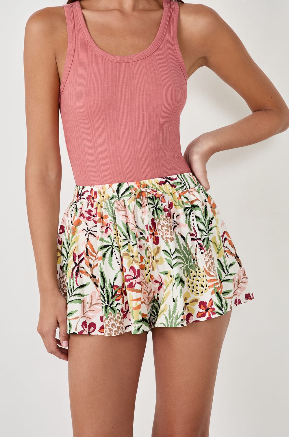 Short de pyjama imprimé;${refinementColor}