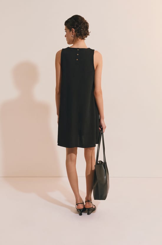 Robe courte en coton;${refinementColor}