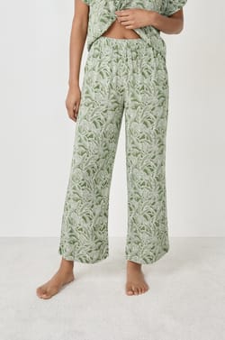 Printed Pajama Pants;${refinementColor}