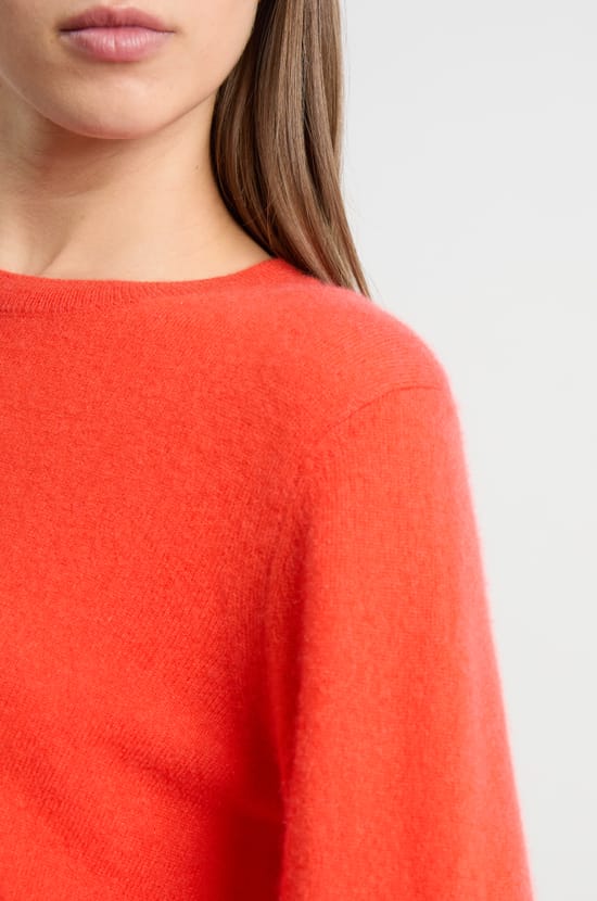 Pull col rond en cachemire;${refinementColor}