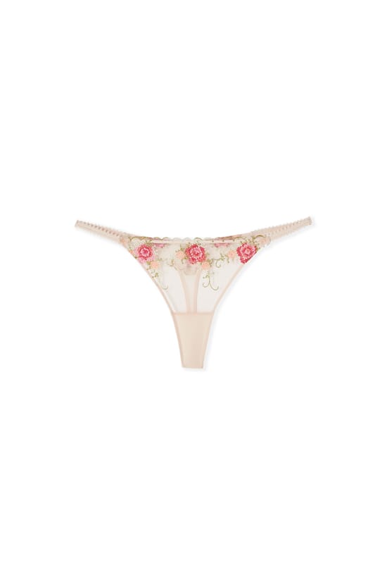 Embroidered Thong;${refinementColor}