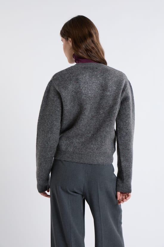 Pull col rond à motifs;${refinementColor}